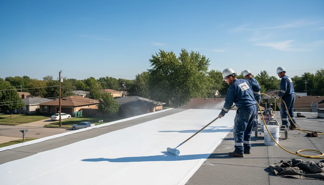 Commercial roof coating in Siloam, NC near me